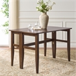 Safavieh Clive Folding Wood Dining Table in Walnut