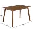 Safavieh Teru Wood Dining Table in Brown