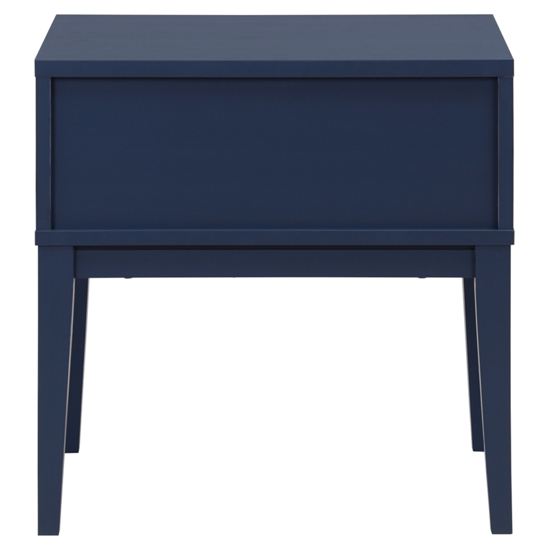 Safavieh Fidia 1 Drawer Wood Nightstand in Navy