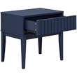 Safavieh Fidia 1 Drawer Wood Nightstand in Navy