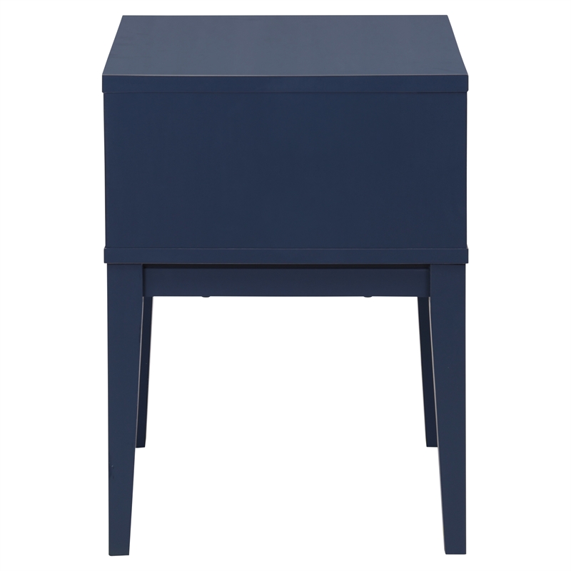 Safavieh Fidia 1 Drawer Wood Nightstand in Navy