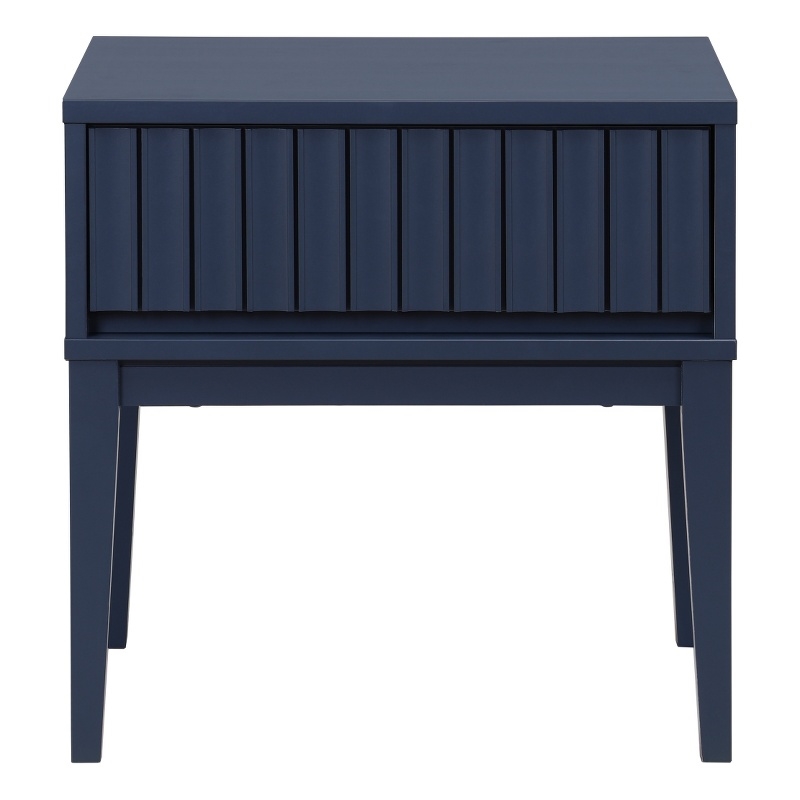 Safavieh Fidia 1 Drawer Wood Nightstand in Navy