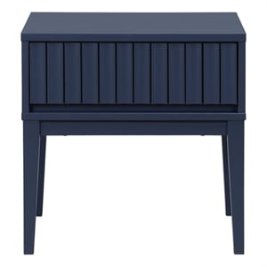 Safavieh Fidia 1 Drawer Wood Nightstand in Navy