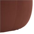 Safavieh Siara Round Wood and Fabric Storage Ottoman  in Rust
