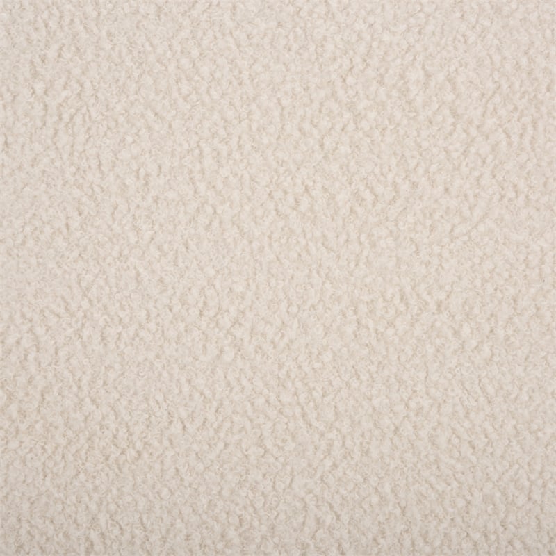 Safavieh Emmie Square Wood and Fabric Storage Ottoman  in Cream