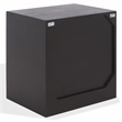 Safavieh Halcyon Travertine and Wood  Nightstand  in Black