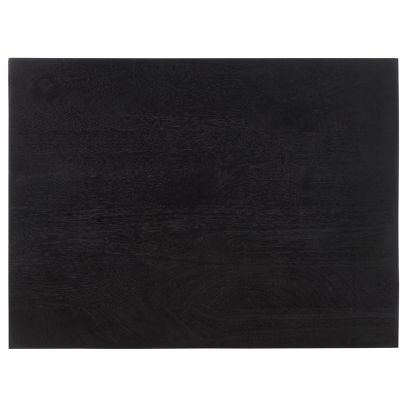 Safavieh Halcyon Travertine and Wood  Nightstand  in Black