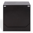 Safavieh Halcyon Travertine and Wood  Nightstand  in Black