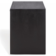Safavieh Halcyon Travertine and Wood  Nightstand  in Black