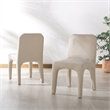 Safavieh Maricelle Boucle Wood and Fabric Dining Chair  in Tan