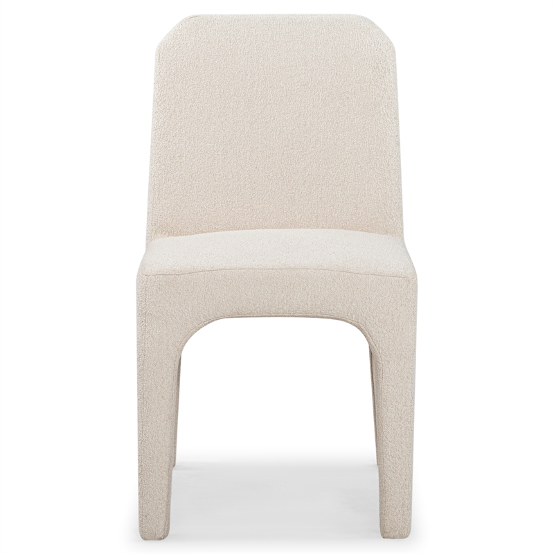 Safavieh Maricelle Boucle Wood and Fabric Dining Chair  in Tan