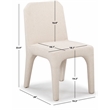 Safavieh Maricelle Boucle Wood and Fabric Dining Chair  in Tan