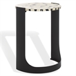 Safavieh Tomlinson Resin Top and Wood Accent Table in Black / White