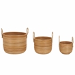 Safavieh Grenley Set Of 3 Rattan  Baskets in Natural