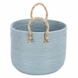 Safavieh Grenley Set Of 3 Rattan Baskets in Light Blue / Natural