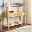 Safavieh Manelin Wood and Metal Console  in Natural