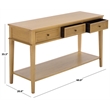 Safavieh Manelin Wood and Metal Console  in Natural