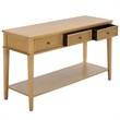 Safavieh Manelin Wood and Metal Console  in Natural