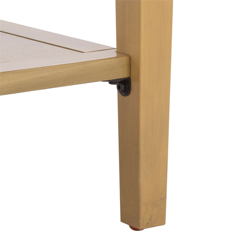 Safavieh Manelin Wood and Metal Console  in Natural