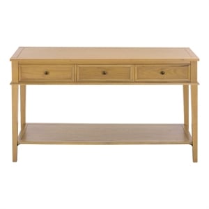 Safavieh Manelin Wood and Metal Console  in Natural