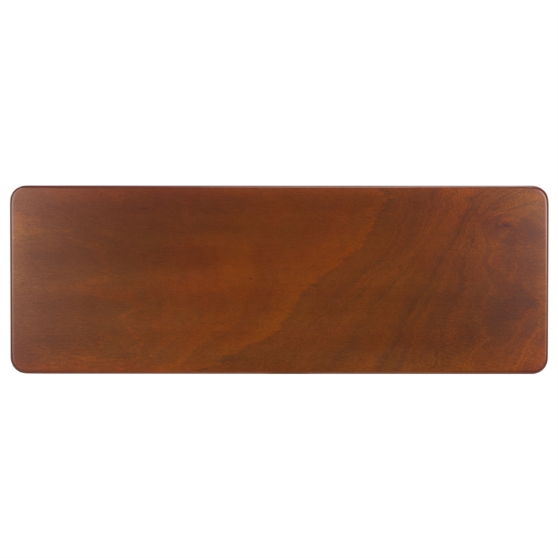 Safavieh Florent Wood and Metal Bench in Walnut