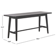 Safavieh Florent Wood and Metal Bench in Black
