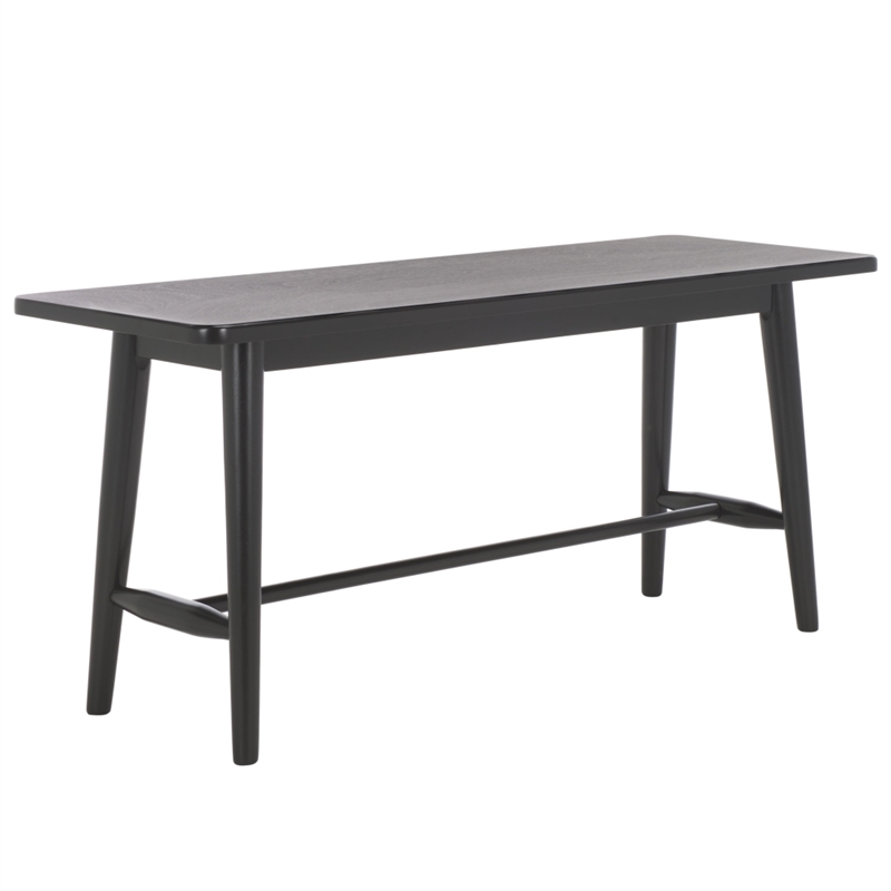 Safavieh Florent Wood and Metal Bench in Black