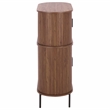 Safavieh Erdwing Wood Bar Cabinet in Walnut / Black