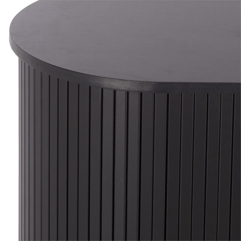 Safavieh Erdwing Wood Bar Cabinet in Black / Black
