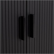 Safavieh Erdwing Wood Bar Cabinet in Black / Black