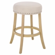 Safavieh Amato Wood and Metal Counter Stool in Cream / Natural