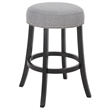 Safavieh Amato Wood and Metal Counter Stool  in Gray / Black