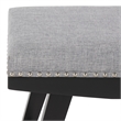 Safavieh Minato Wood and Metal Counter Stool in Gray / Black