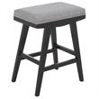 Safavieh Minato Wood and Metal Counter Stool in Gray / Black