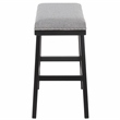 Safavieh Minato Wood and Metal Counter Stool in Gray / Black