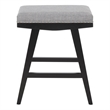 Safavieh Minato Wood and Metal Counter Stool in Gray / Black