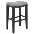 Safavieh Amabi Wood and Metal Barstool  in Gray / Black