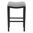 Safavieh Amabi Wood and Metal Barstool  in Gray / Black