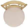 Safavieh Maiko Wood and Metal Barstool  in Cream / Natural