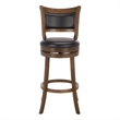 Safavieh Takado Wood and Metal Barstool in Black / Natural