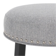 Safavieh Mumbai Wood and Metal Barstool in Gray / Black