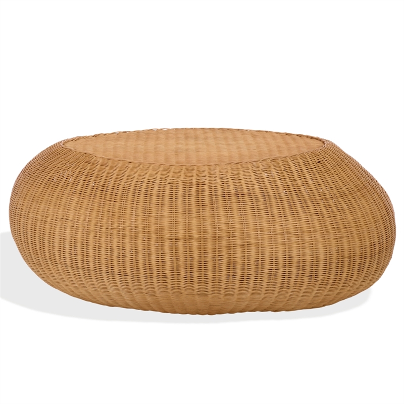 Safavieh O'Reilly Rattan Coffee Table in Natural