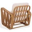 Safavieh Malina Rattan Pole and Fabric Accent Chair  in Natural / White