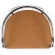 Safavieh Nexus Wood and Steel Dining Chair in Brown / Chrome