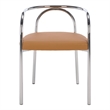 Safavieh Nexus Wood and Steel Dining Chair in Brown / Chrome