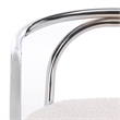 Safavieh Nexus Metal and Wood Dining Chair  in Cream  / Chrome