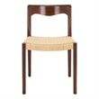 Safavieh Sezja Wicker and Rattan Dining Chair in Walnut / Natural