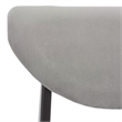 Safavieh Botan Wood and Fabric Dining Chair in Black / Gray