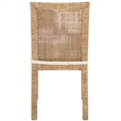 Safavieh Tojo Cane Rattan and Wood Dining Chair w/ Cushion in Brown