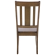 Safavieh Roswitha Wood Slat Back Side Chair in Dark Oak